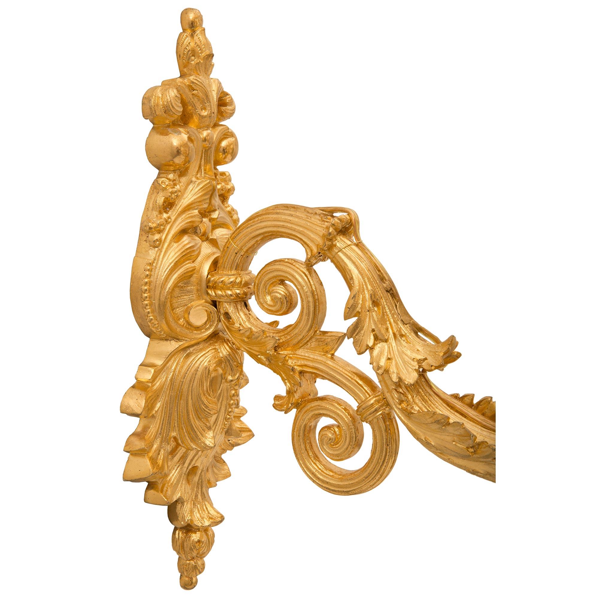 Paire d'appliques françaises de style Louis Philip datant du milieu du XIXe siècle en vente 2