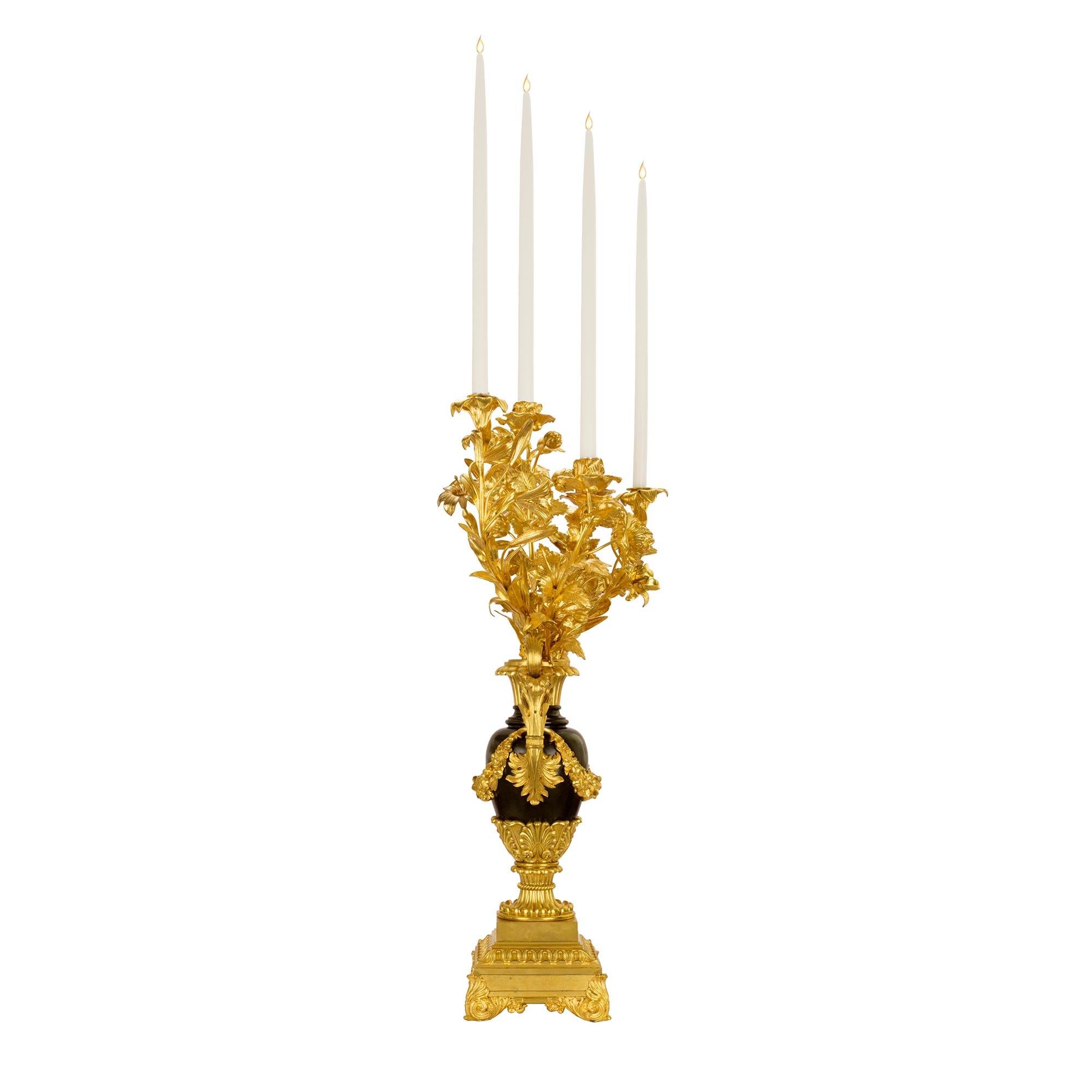 Pair of French Mid-19th Century Louis Philippe St. Candelabras In Good Condition For Sale In West Palm Beach, FL