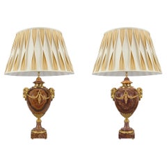 Pair of French Mid-19th Century Louis XVI Style Lamps