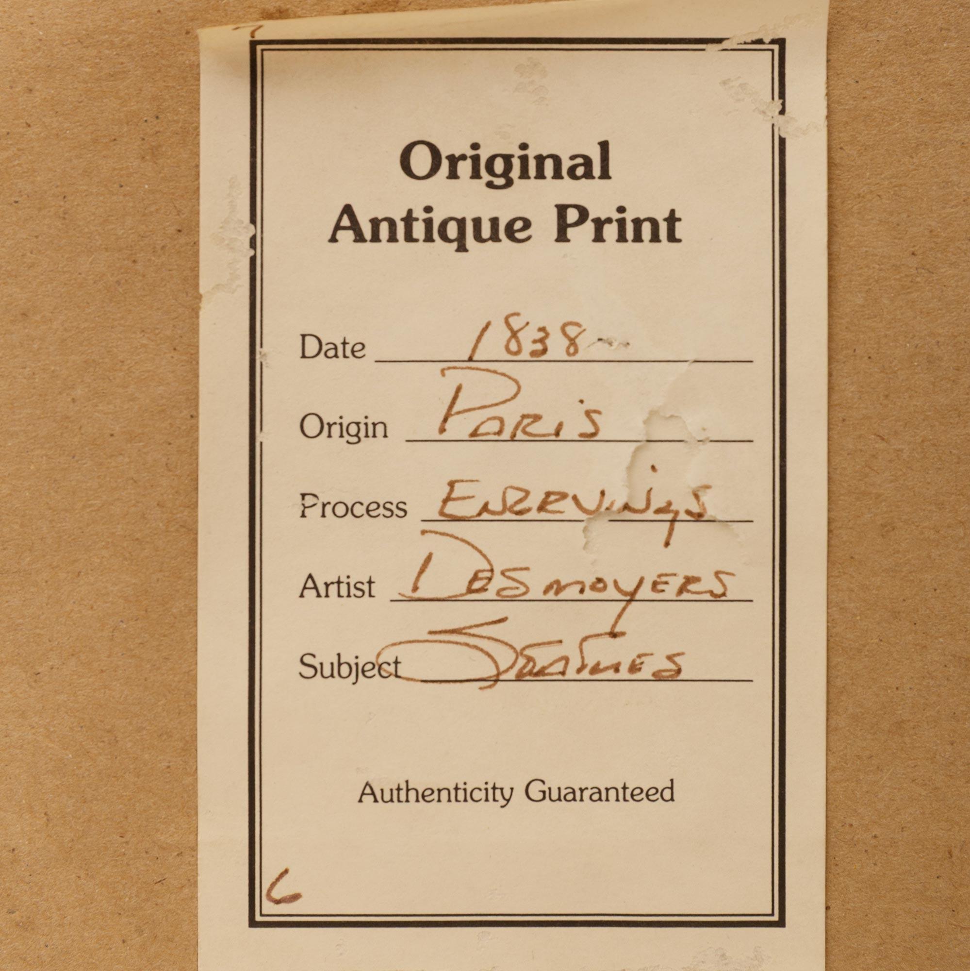 Paar französische neoklassizistische St. des 19. Drucke von Bacchus und Merkur im Angebot 4