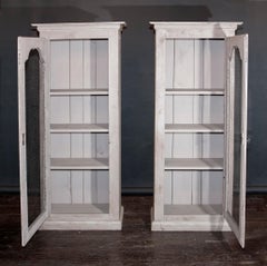 Pair of French Mid 20th Century Painted Armoires