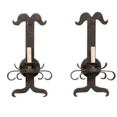 Pair of French Mid-20th Century Single Light Sconces