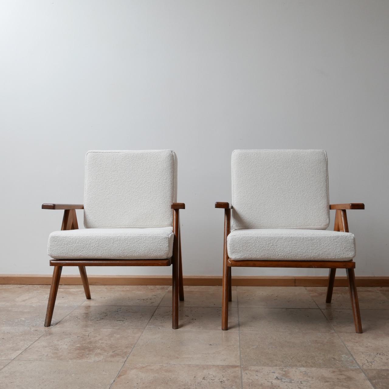 Pair of French Midcentury Armchairs 5