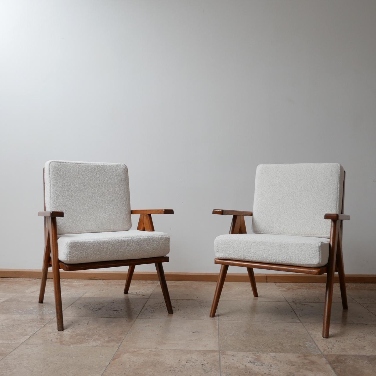 Pair of French Midcentury Armchairs 3