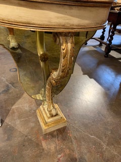 Pair of French Midcentury Jansen Style Mirrored Tables