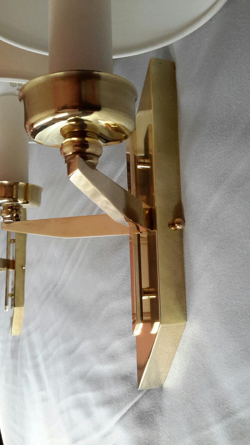 Pair of French Mid-Century Modern Sconces by Maison Lunel, 1950s 1