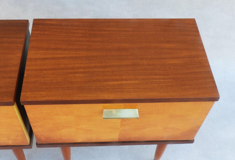 Pair of French Mid Century Nightstands/Bed Side or Sofa End Tables C1960 For Sale 3