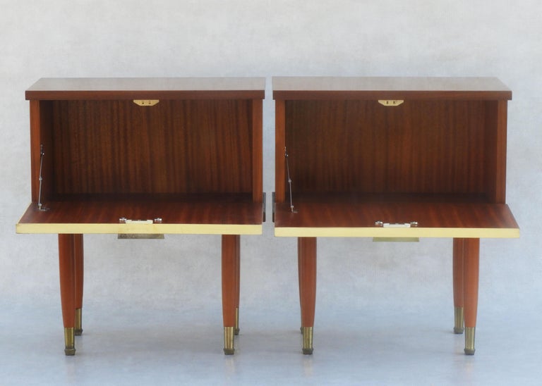 Pair of French Mid Century Nightstands/Bed Side or Sofa End Tables C1960 For Sale 6