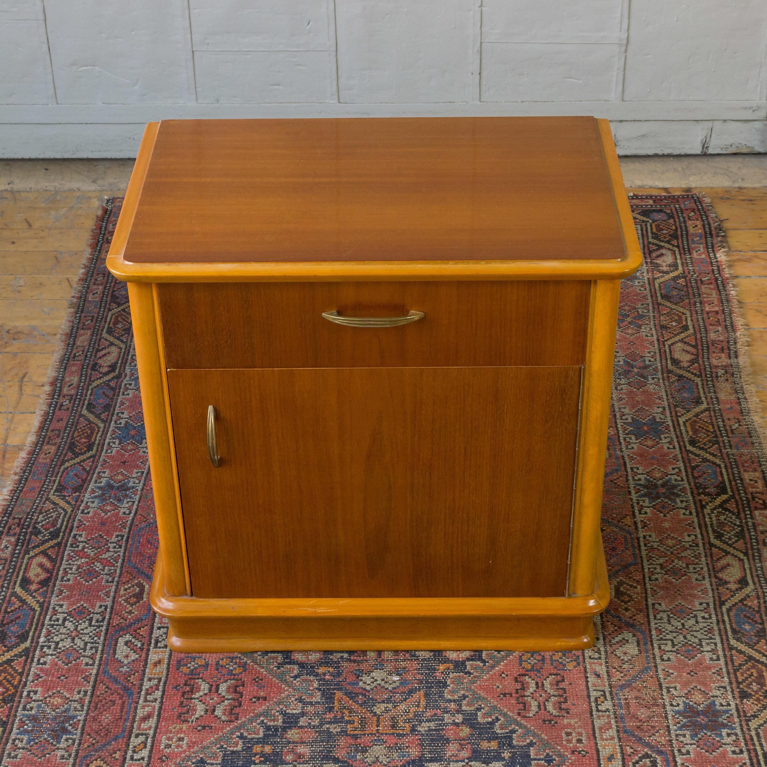 Pair of French Midcentury Nightstands For Sale 2