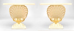 Pair of Mid-Century Sea Shell Console Tables (Manner of Groult)