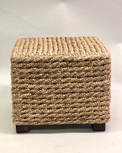 1 French Mid-Century Rope Stool / Bench by Adrien Audoux & Frida Minet