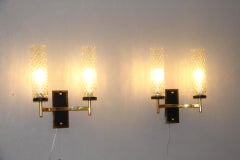 Pair of French Midcentury Sconces, Maison Arlus, Lunel Wall Lights