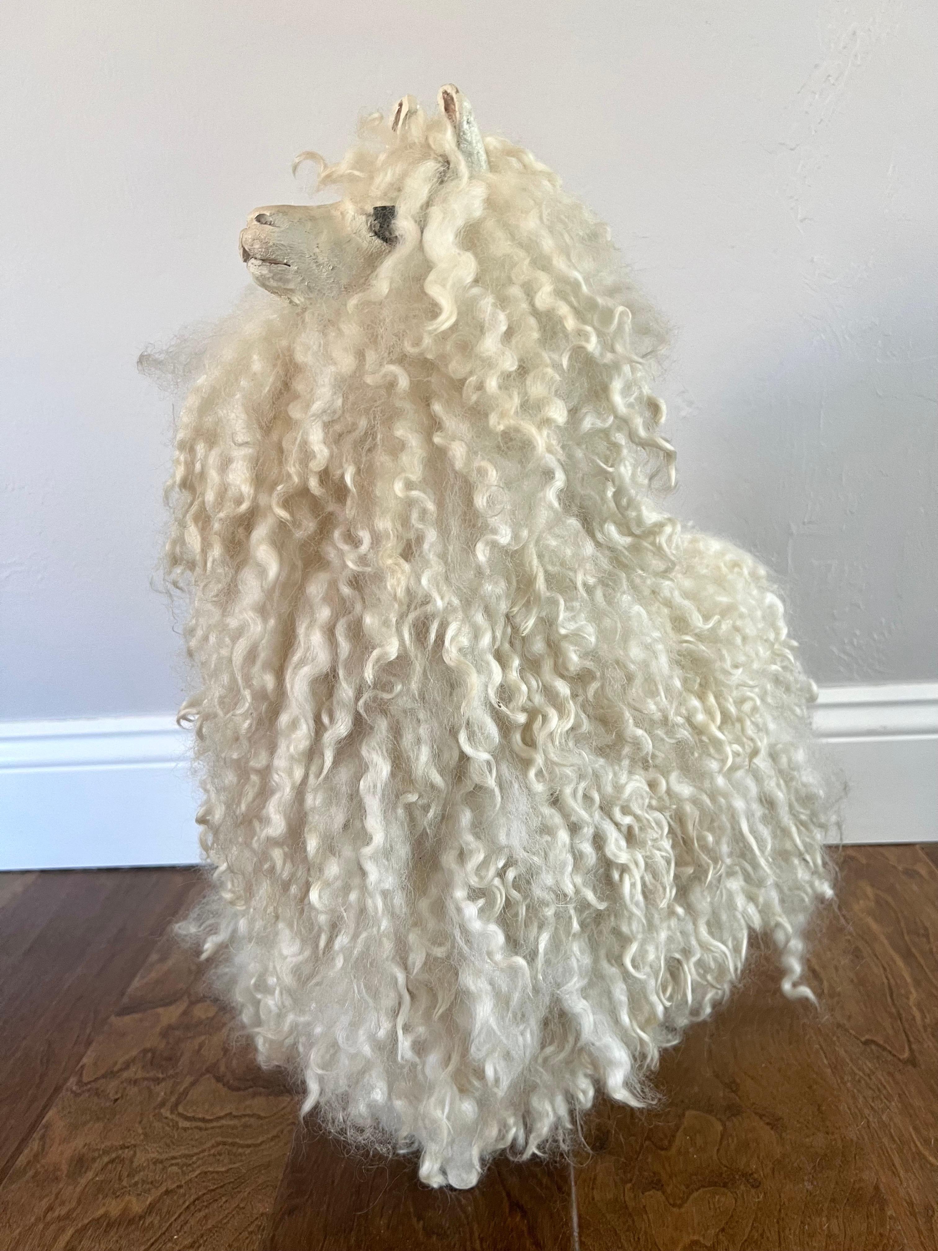 Pair of French Mid Century Sheep Sculptures in the Style of Peter Marino For Sale 8