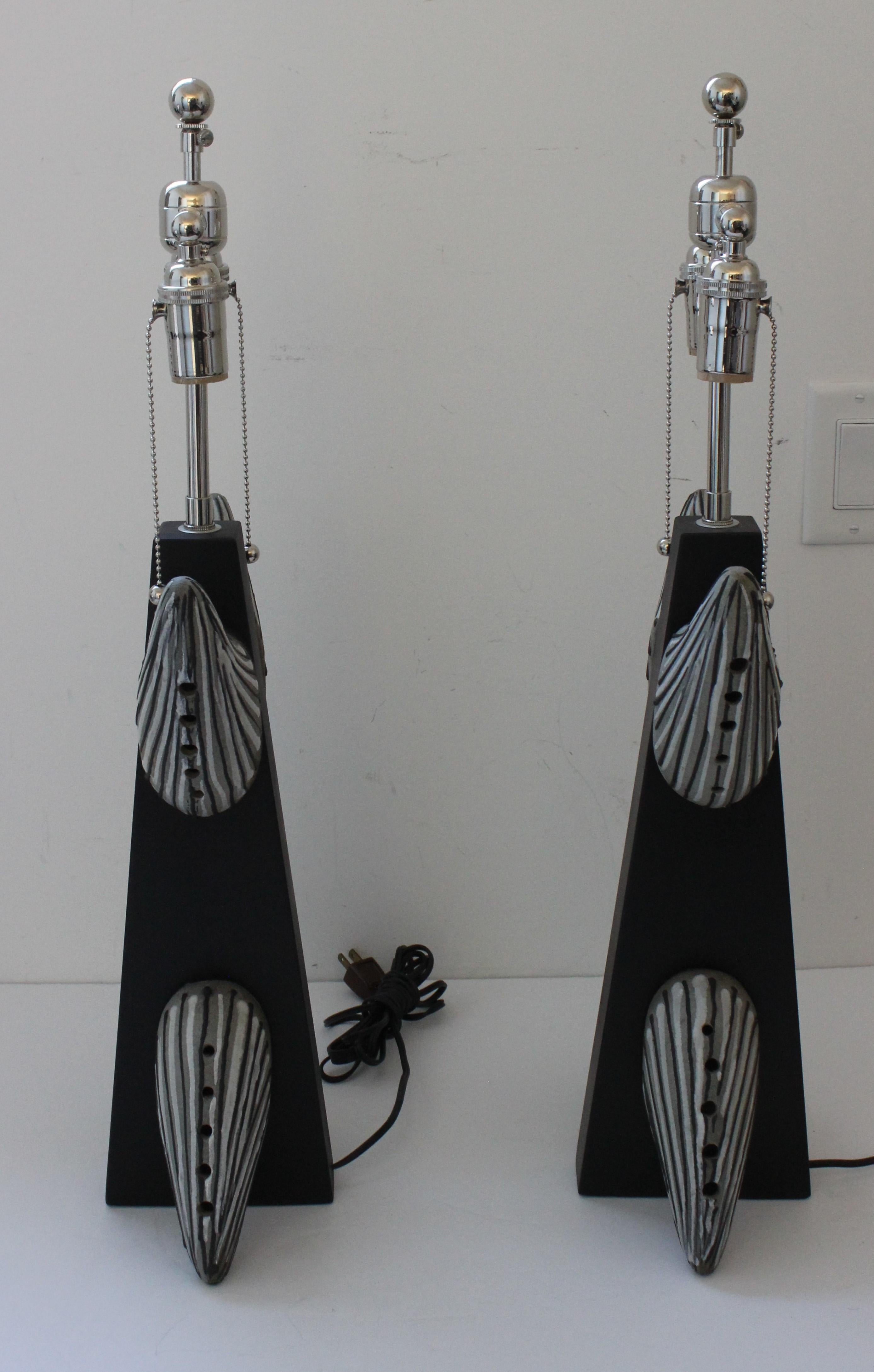 Pair of French Mid Century Table Lamps In Good Condition For Sale In West Palm Beach, FL