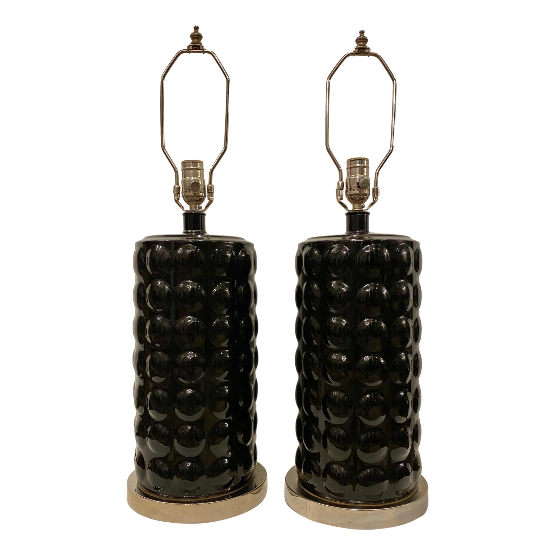 Pair of French Mid Century Table Lamps For Sale 2