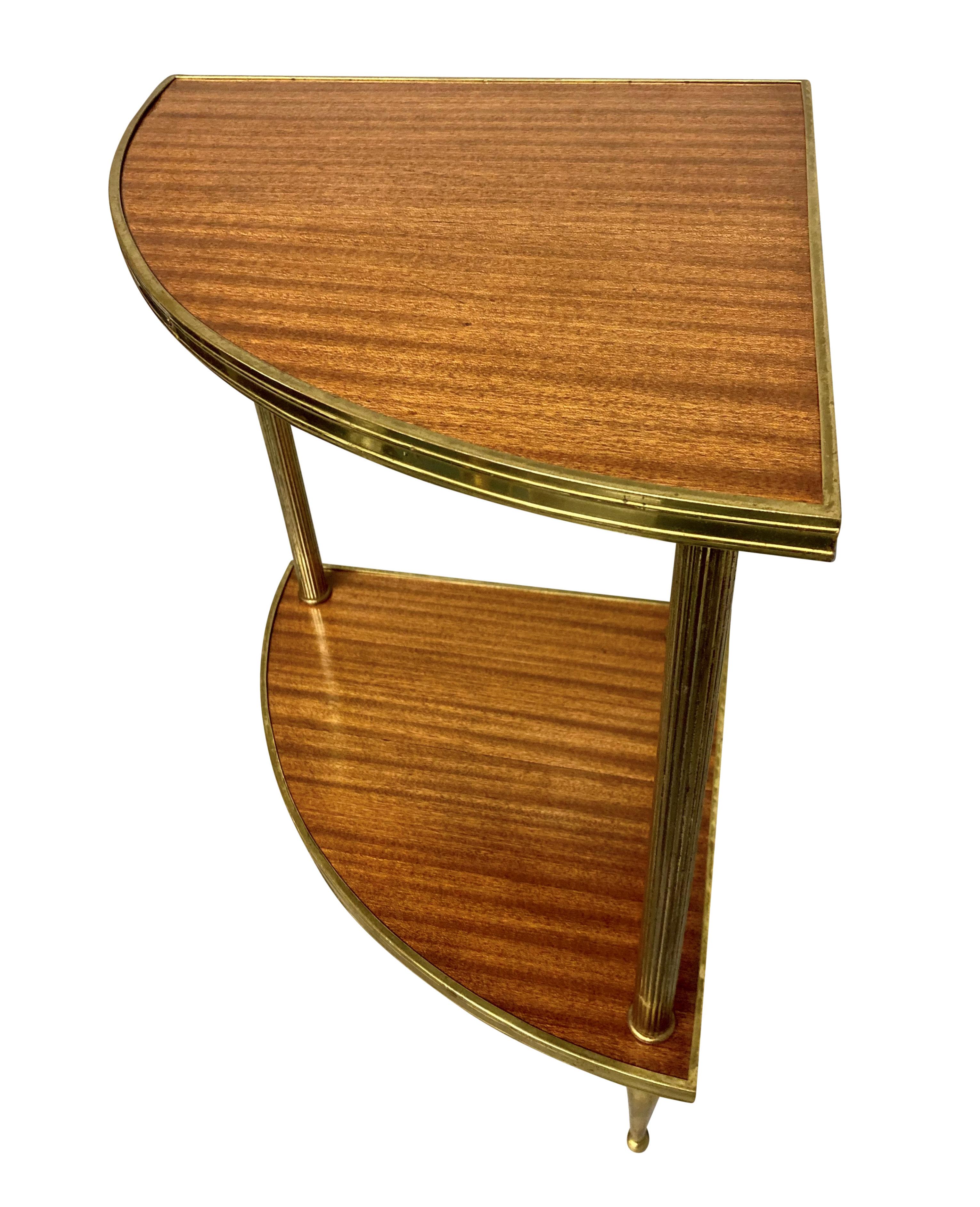 Mid-Century Modern Pair Of French Midcentury Etargere Side Tables For Sale
