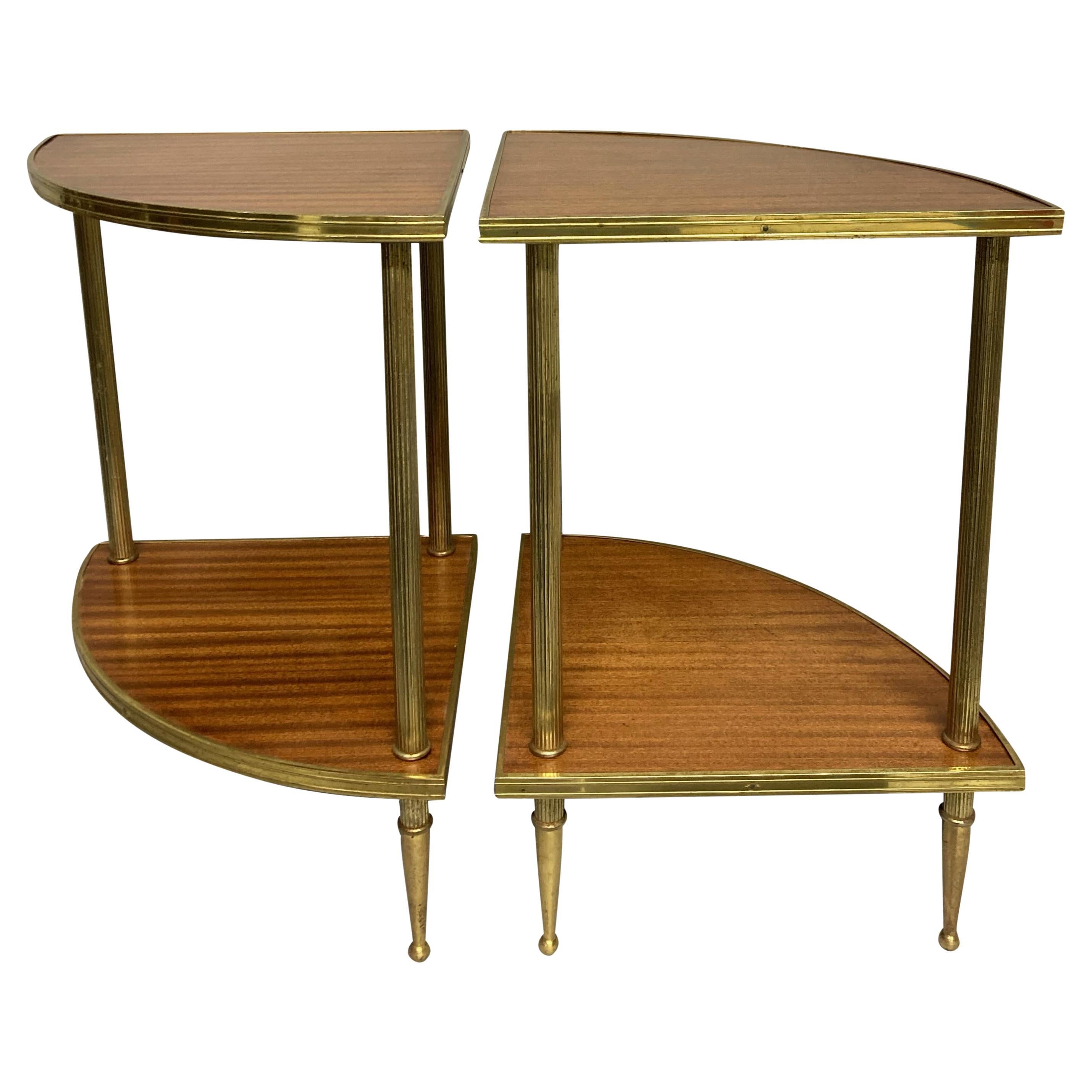 Pair Of French Midcentury Etargere Side Tables