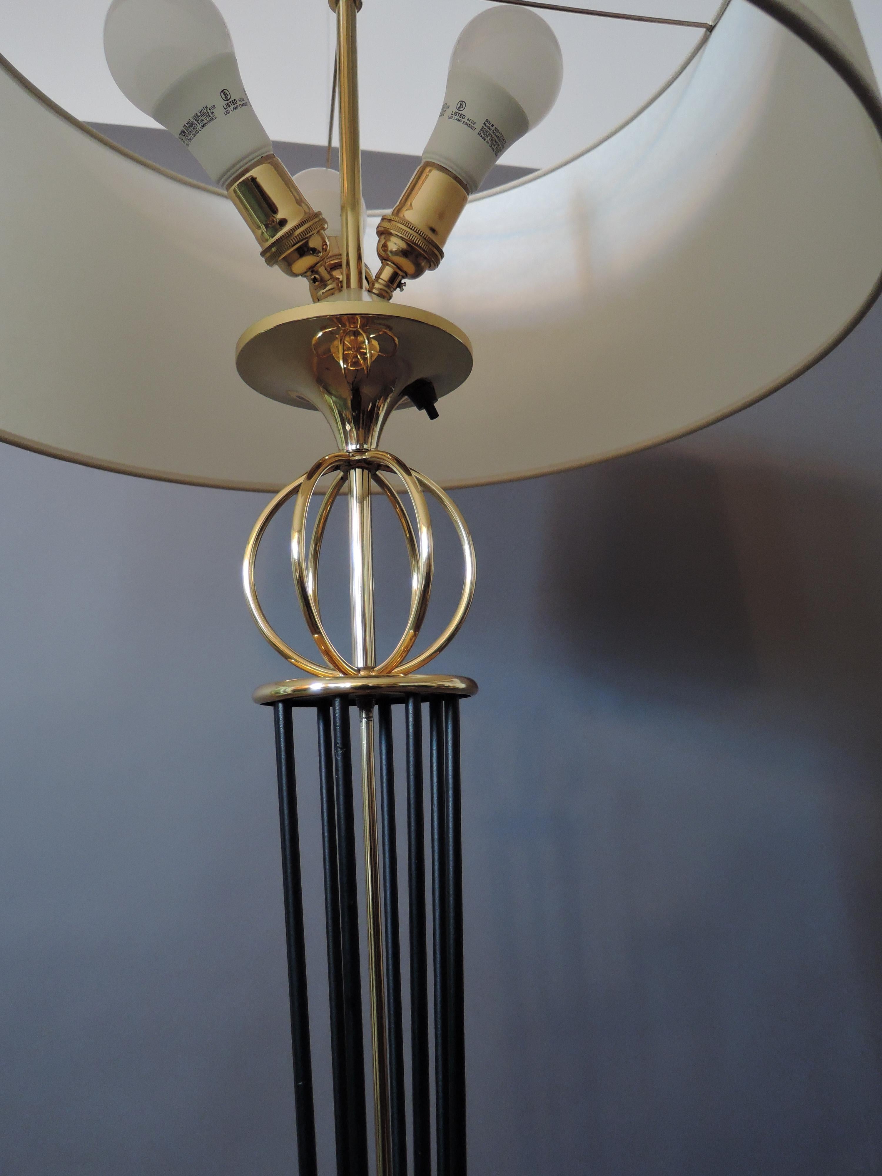 Pair of French Midcentury Floor Lamp by Arlus For Sale 3