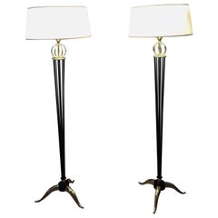 Pair of French Midcentury Floor Lamp by Arlus