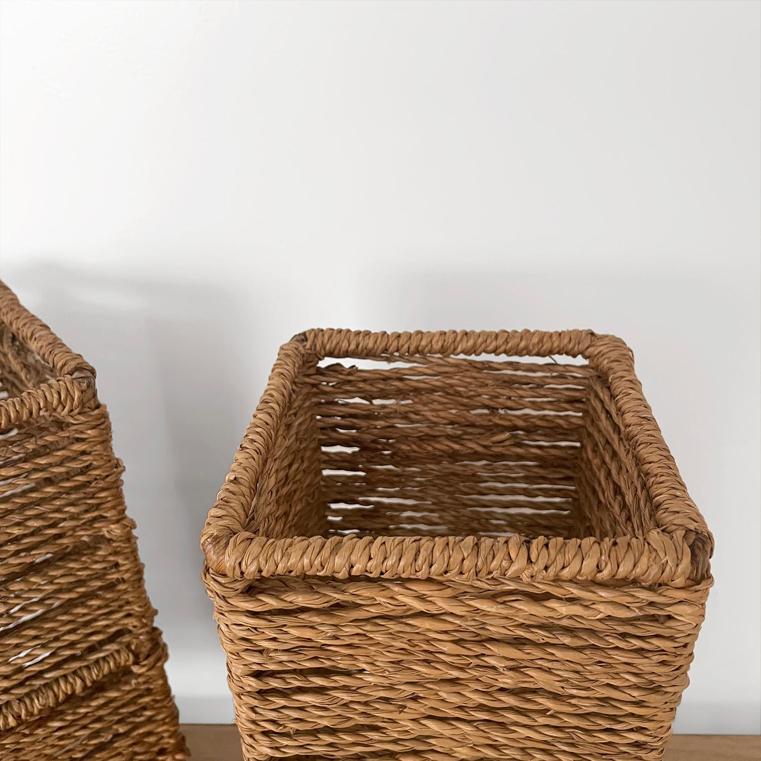 Paire de lampes de table en corde de jute et en fer du milieu du siècle dernier (compatible avec le Rewire) en vente 4