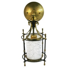 Paire d'appliques à lanterne de style français du milieu du siècle dernier