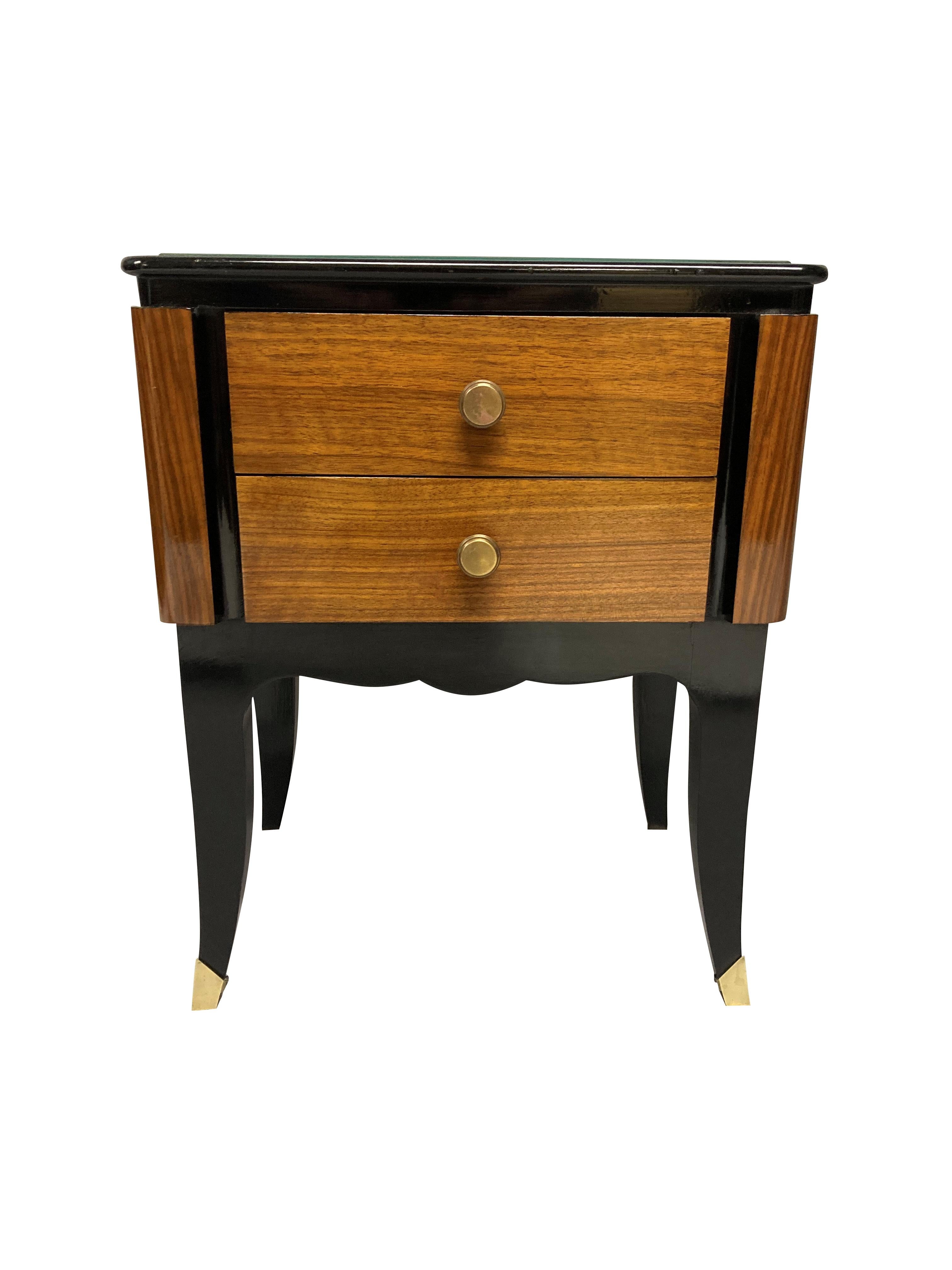 Mid-Century Modern Pair of French Midcentury Night Stands