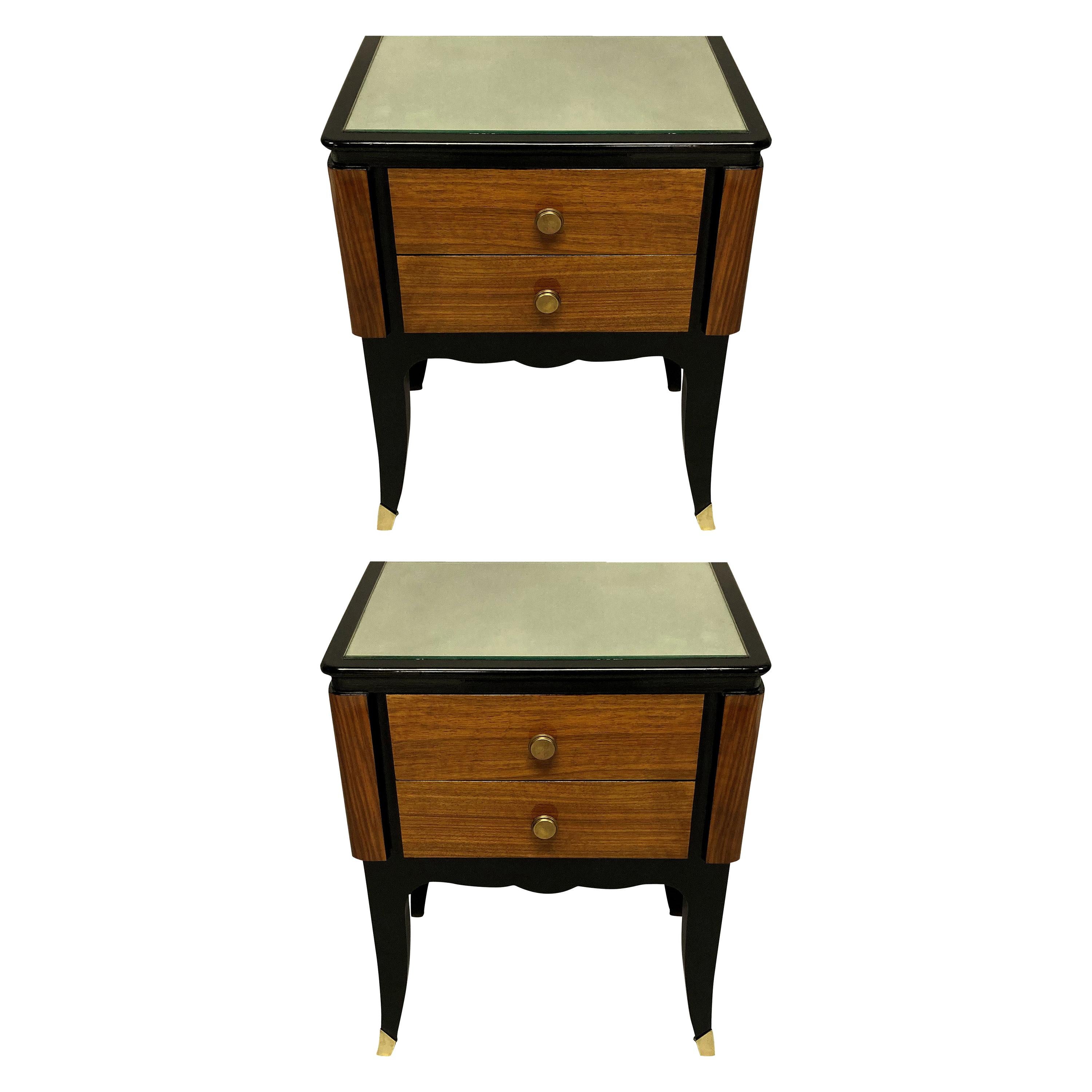 Pair of French Midcentury Night Stands