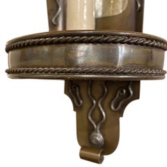 Pair of French Mirror Back Sconces