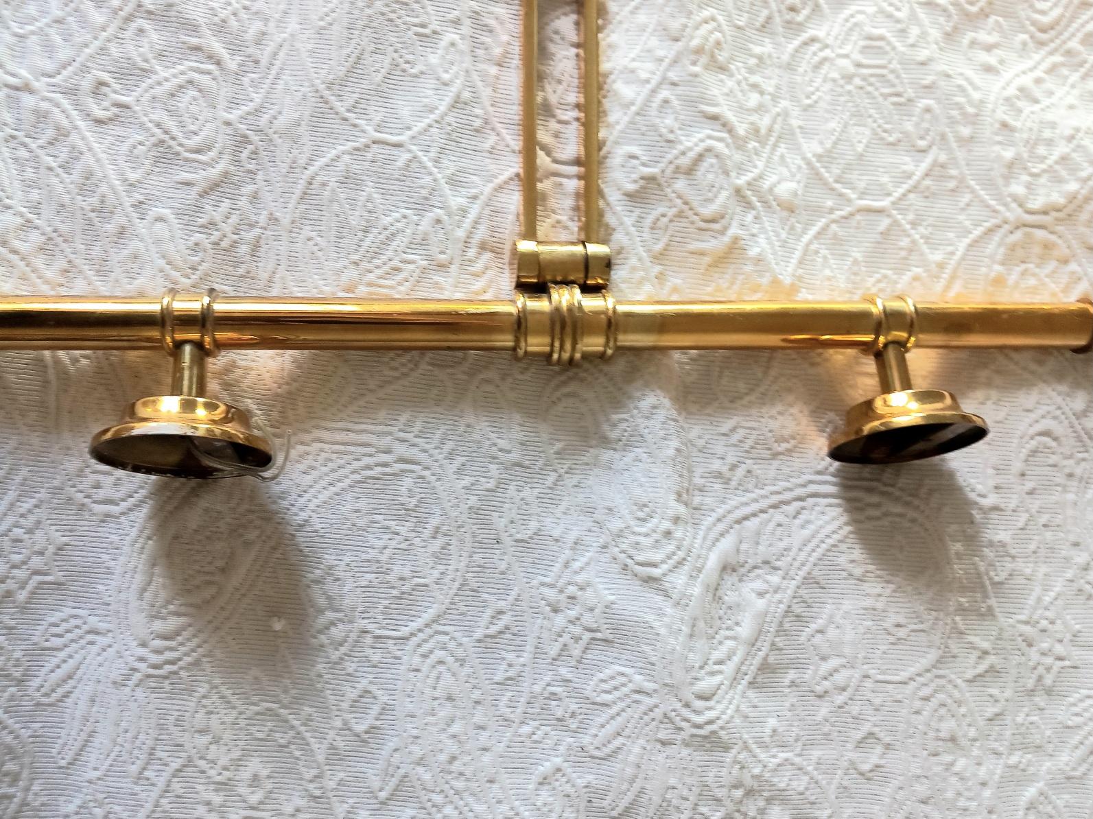 Pair of French Maison Jansen Swing Arm Sconces For Sale 2