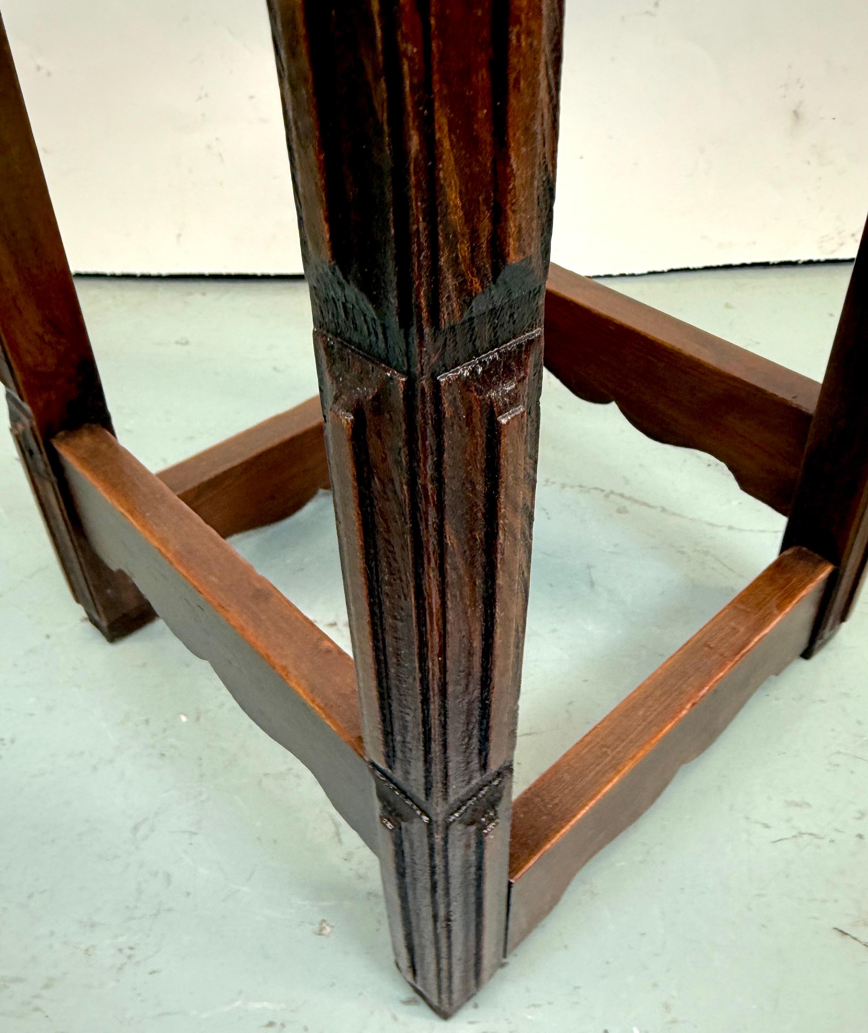 Paire de tabourets de bar modernes en cuir, Jean MIchel Frank 1940 en vente 2