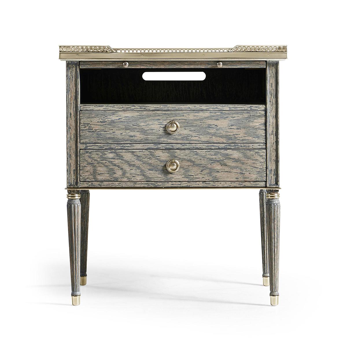 Neoclassical Pair of French Modern Louis Nightstands For Sale
