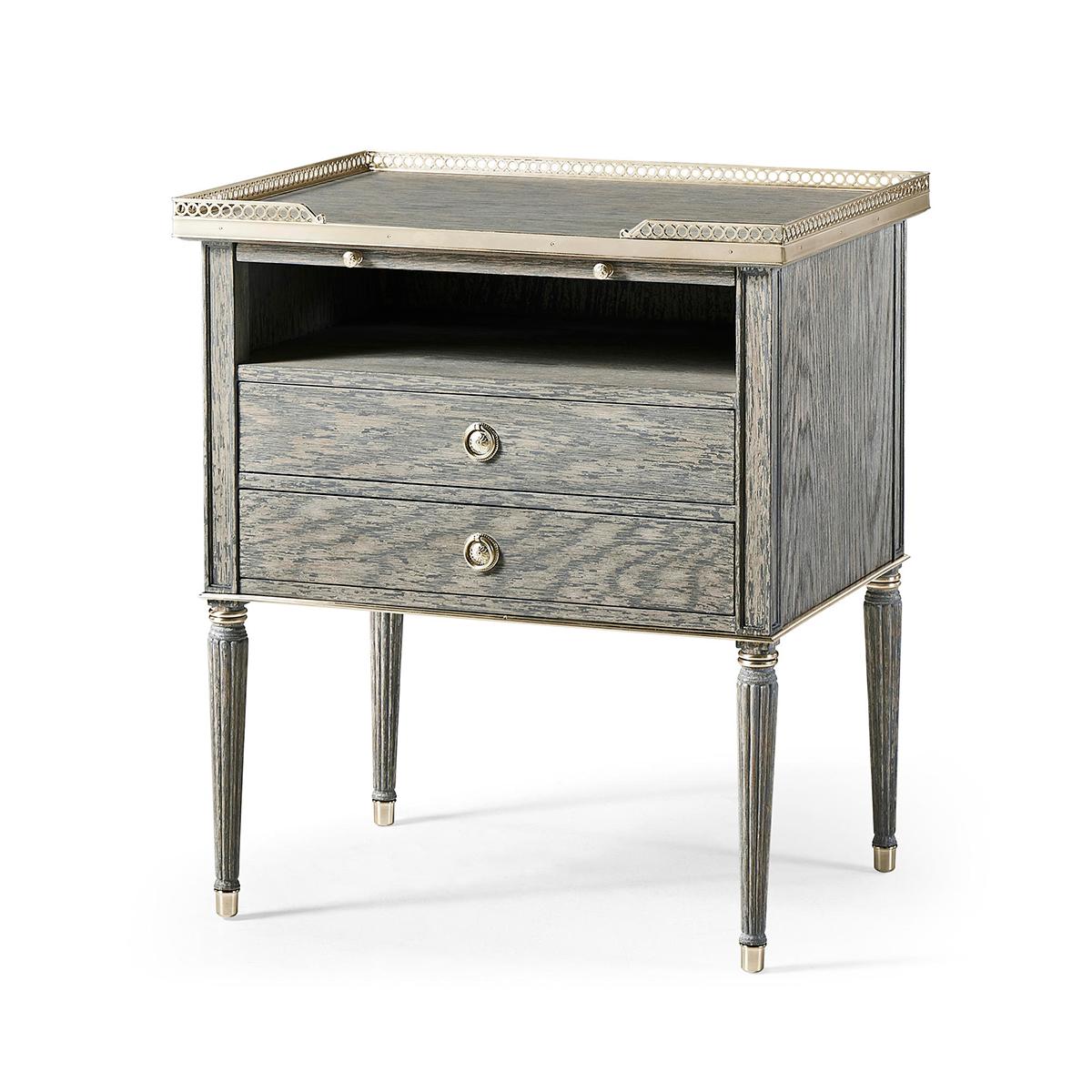 Pair of French Modern Louis Nightstands For Sale 1