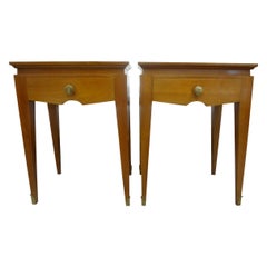 Pair of French Modern Tables Or Nightstands By Jean Pascaud