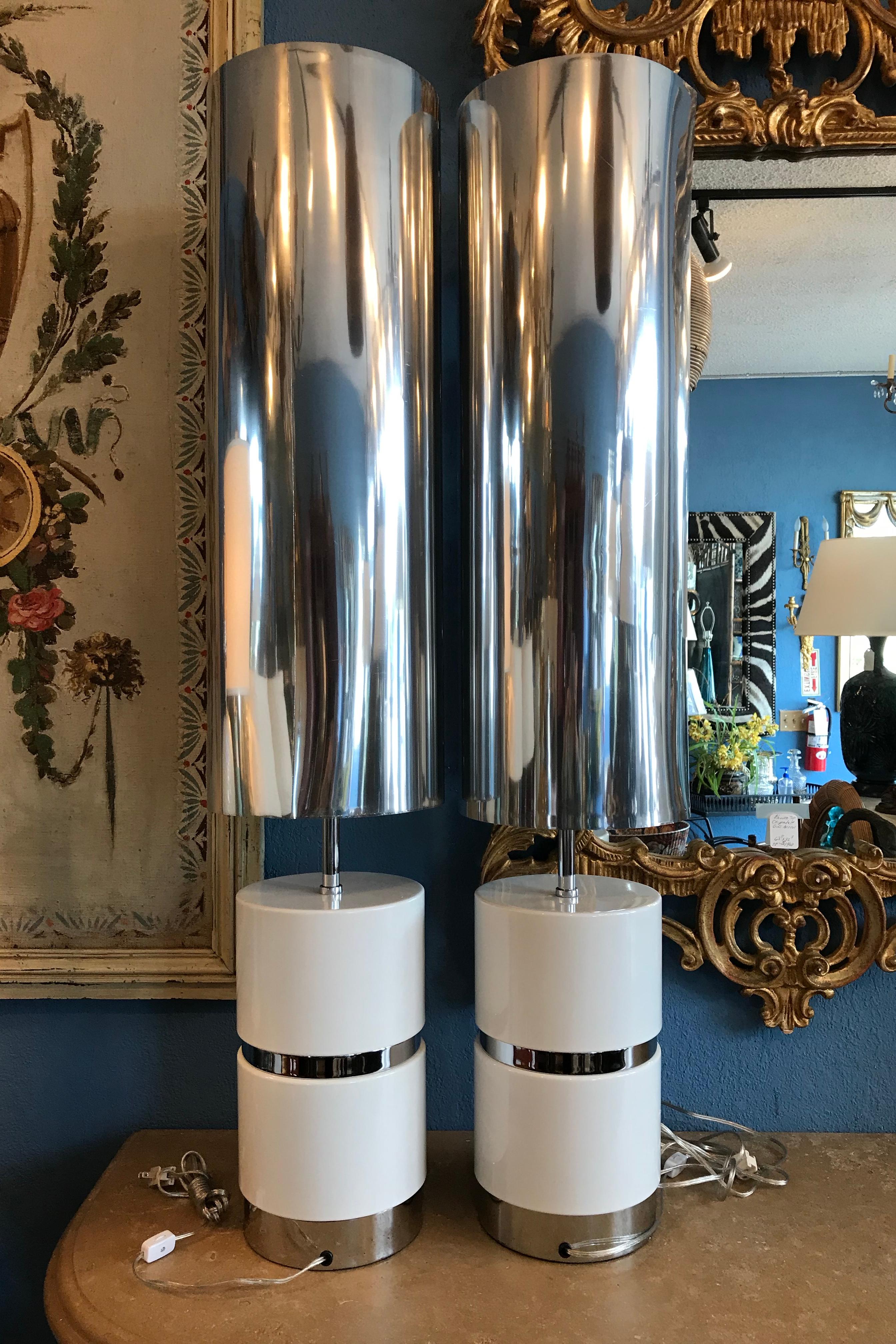 Pair of French Moderne Custom Lamps 3