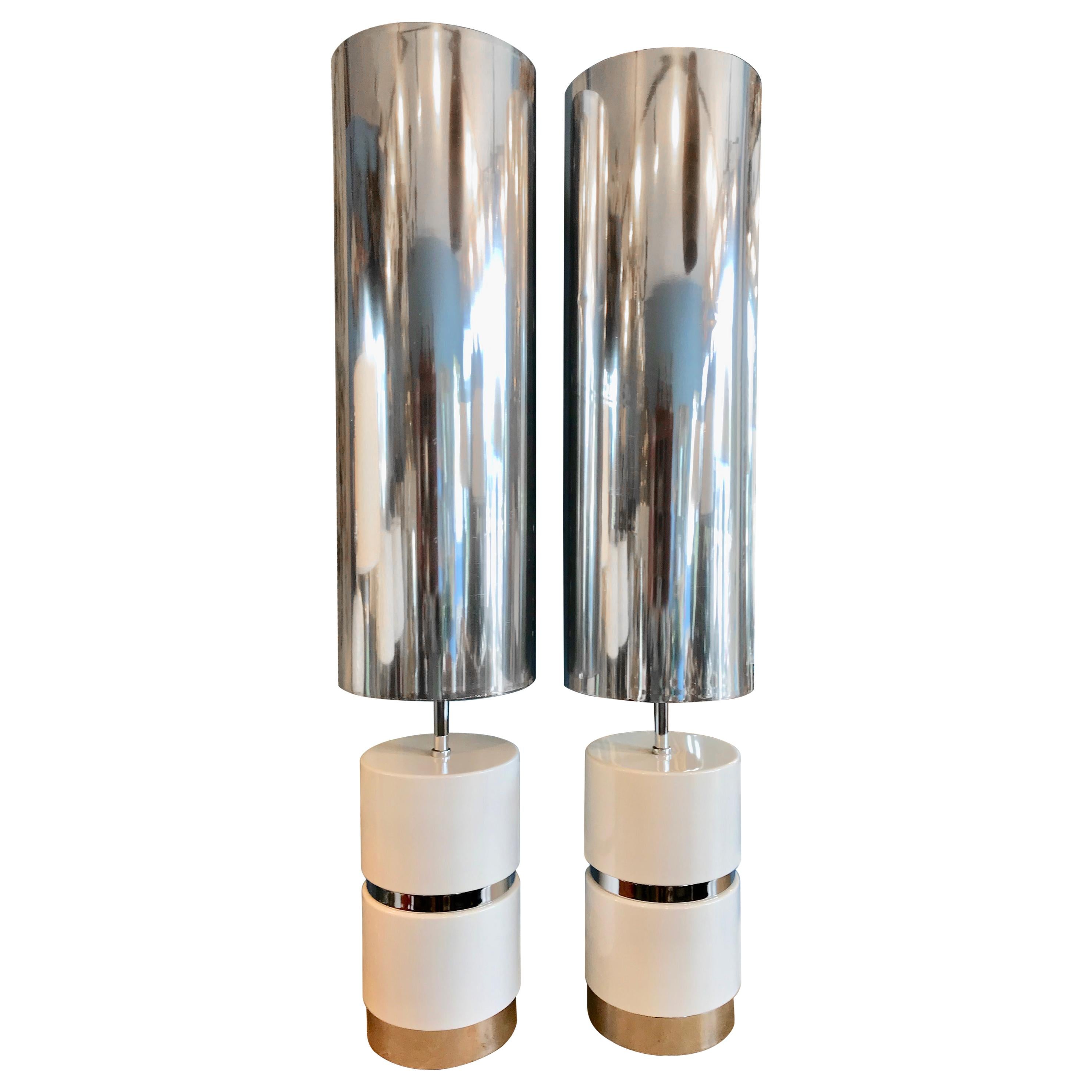Pair of French Moderne Custom Lamps