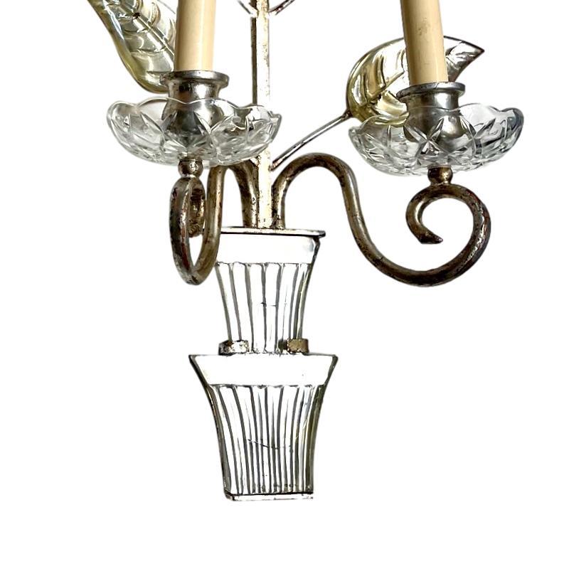 Pair of French Moderne Sconces In Excellent Condition For Sale In New York, NY