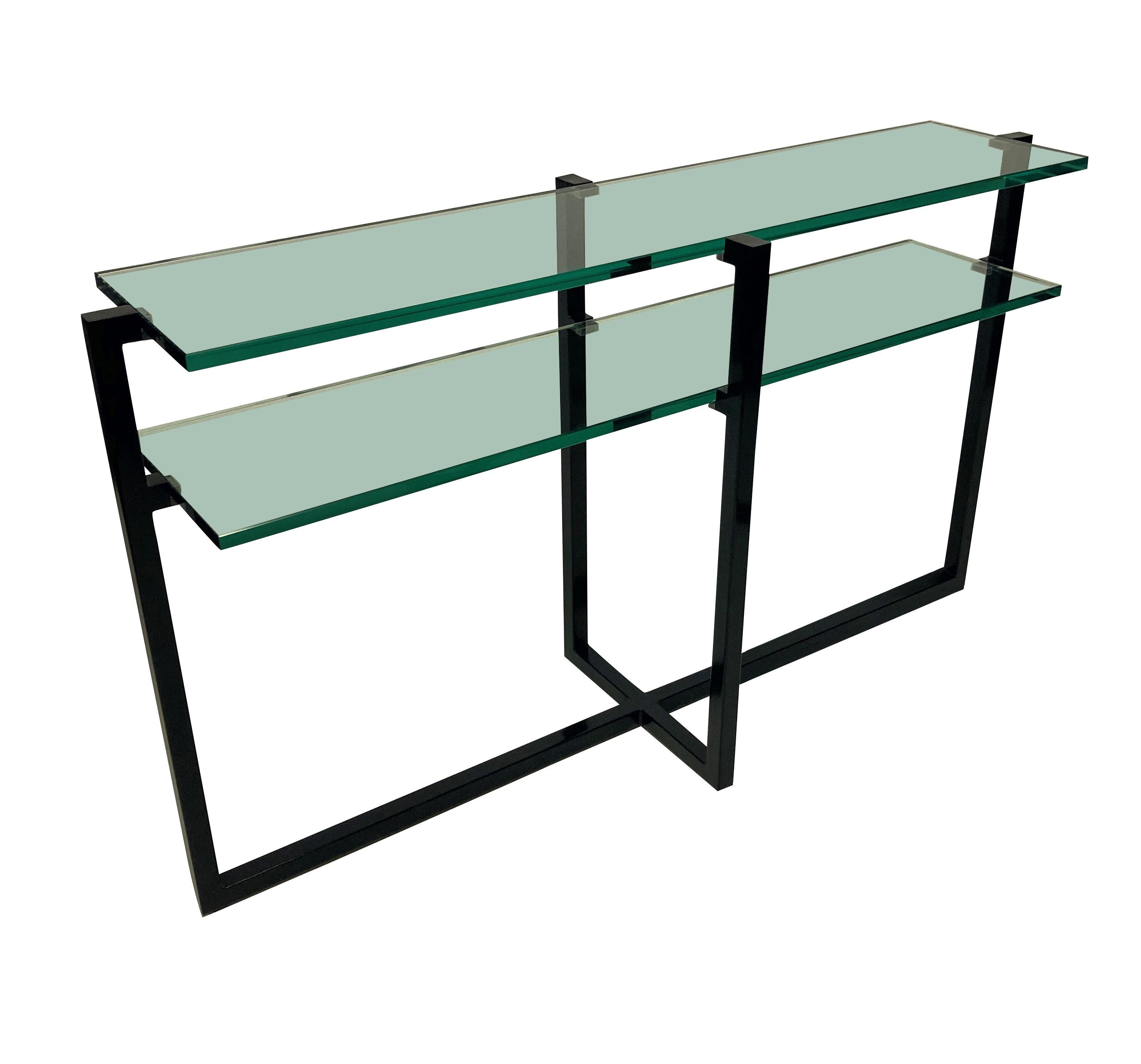 Pair of French Modernist Console Tables For Sale 3