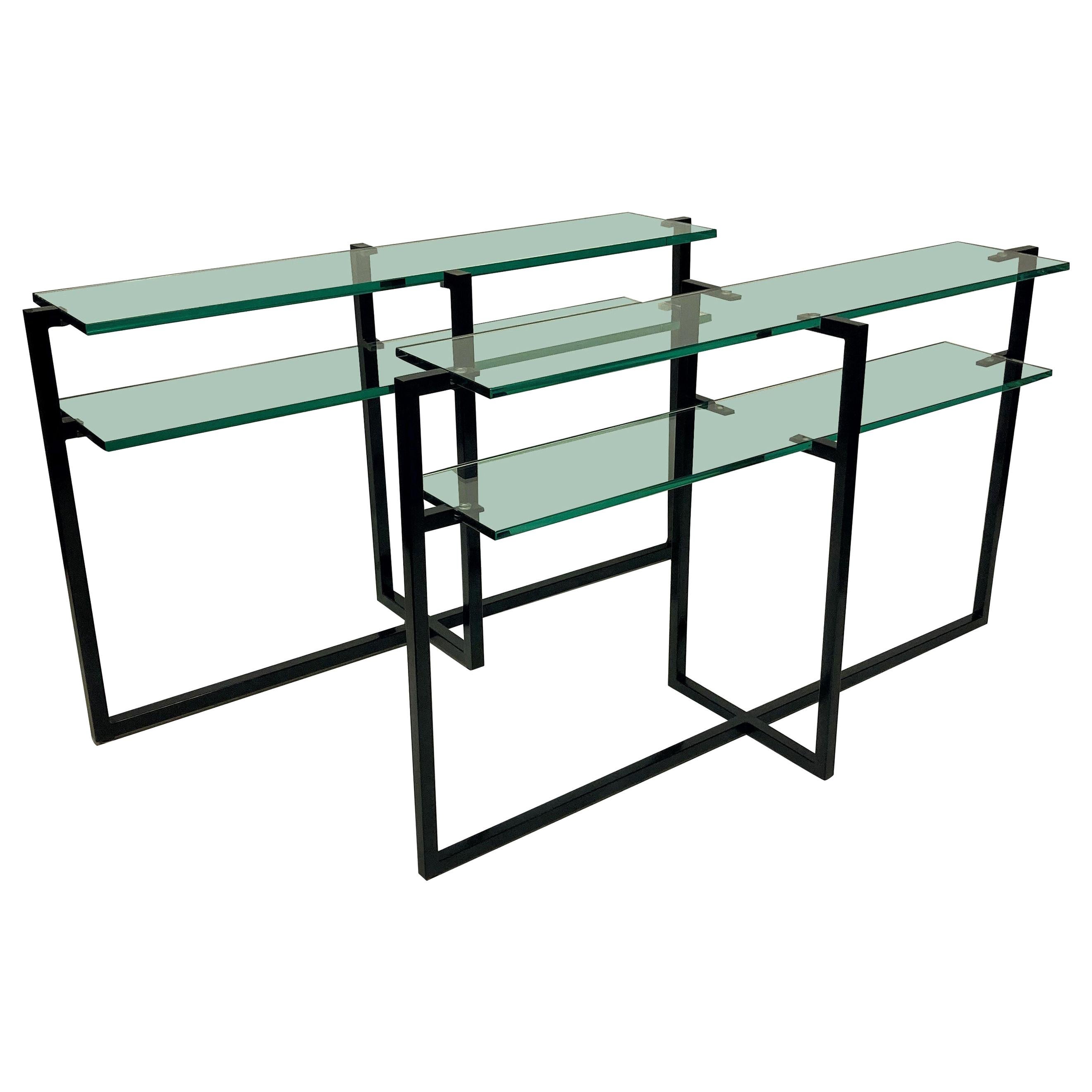 Pair of French Modernist Console Tables
