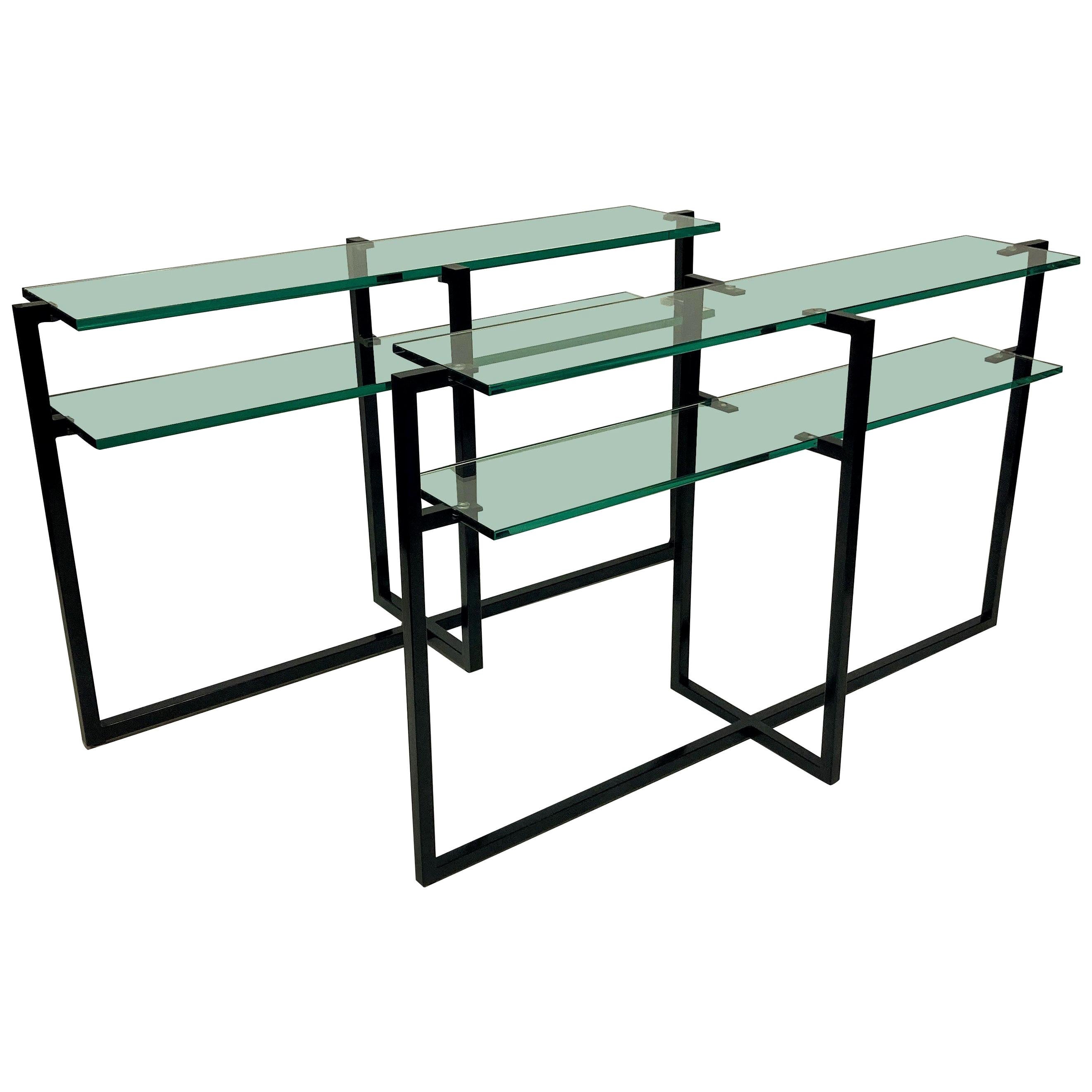 Pair of French Modernist Console Tables