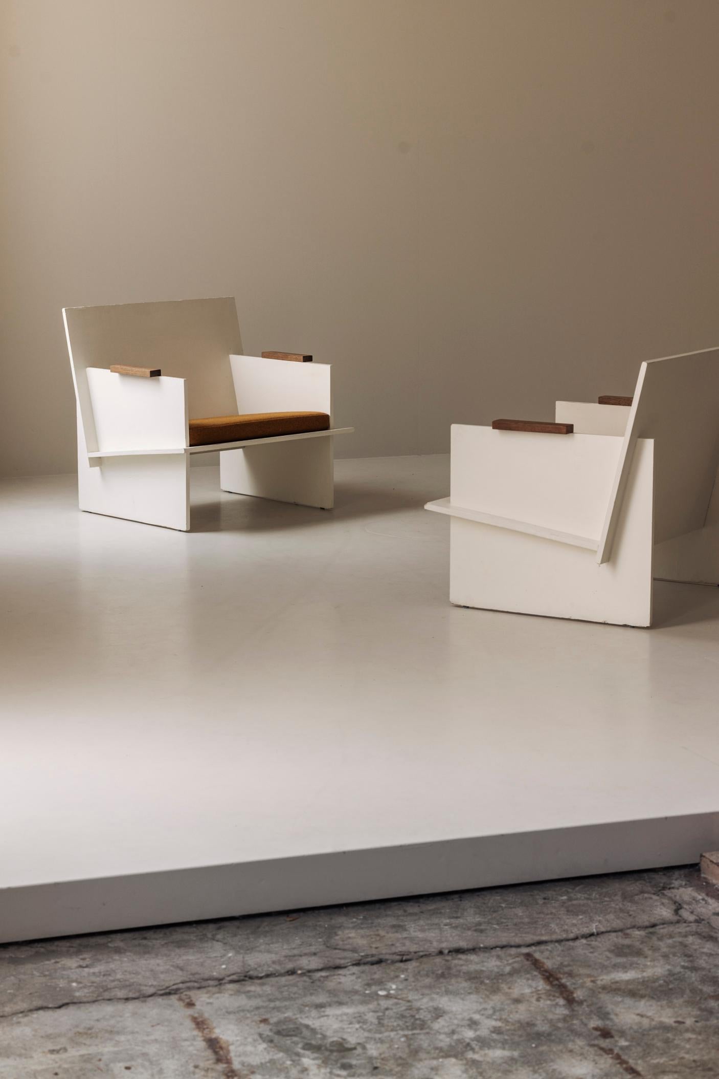 Mid-Century Modern Paire de chaises longues modernistes françaises des années 1950 en vente