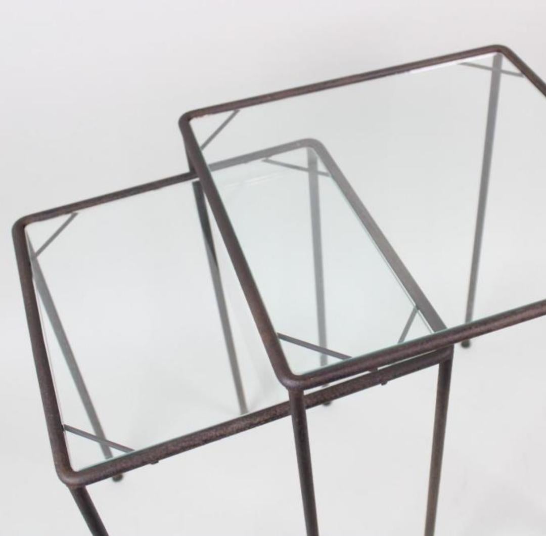 Mid-20th Century Pair Of French Modernist Occasional Nesting Tables