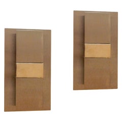 Pair of French Modernist Wall Sconces, 2 pairs Available