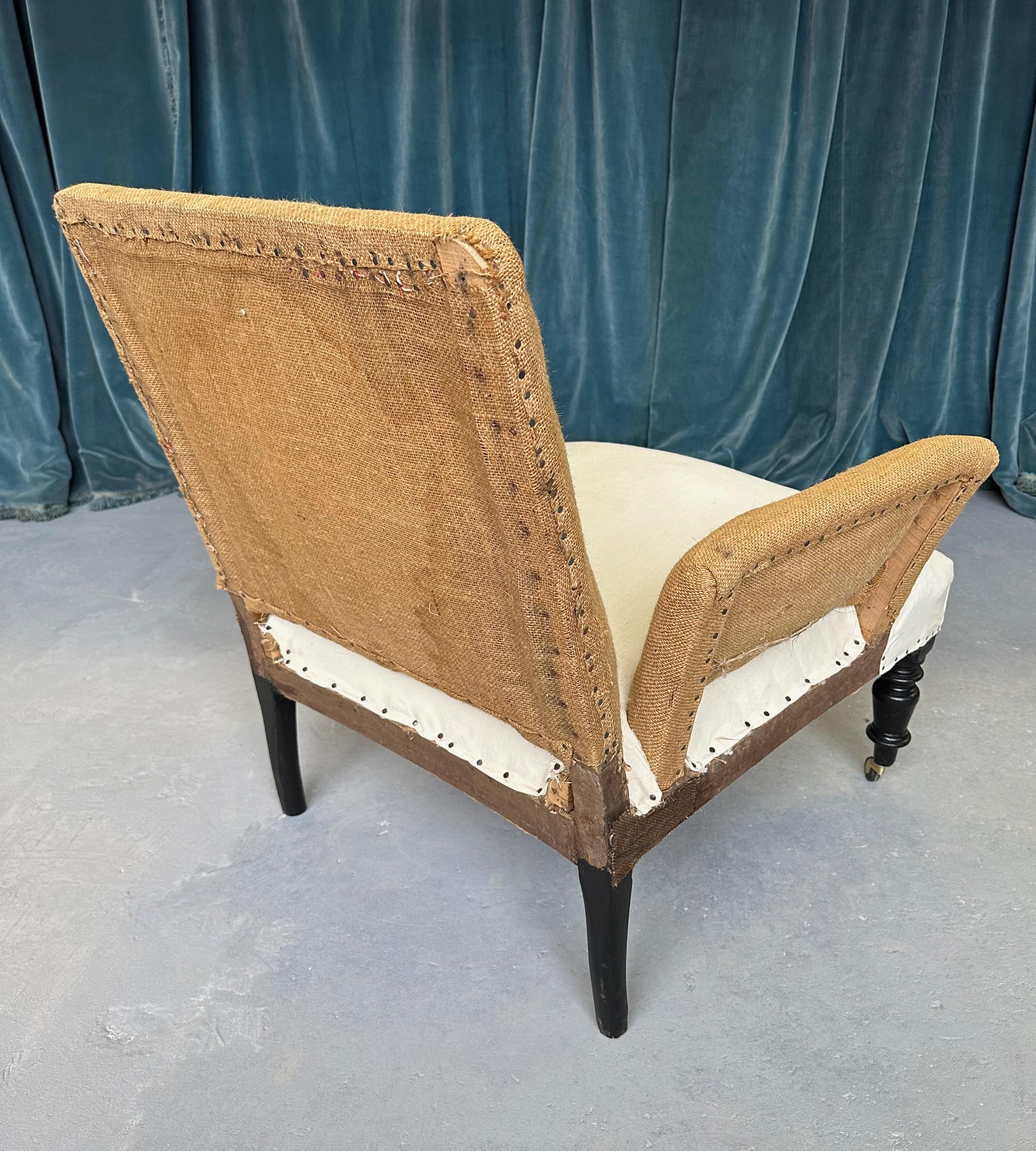 Pair of French Napoleon III Armchairs  For Sale 6