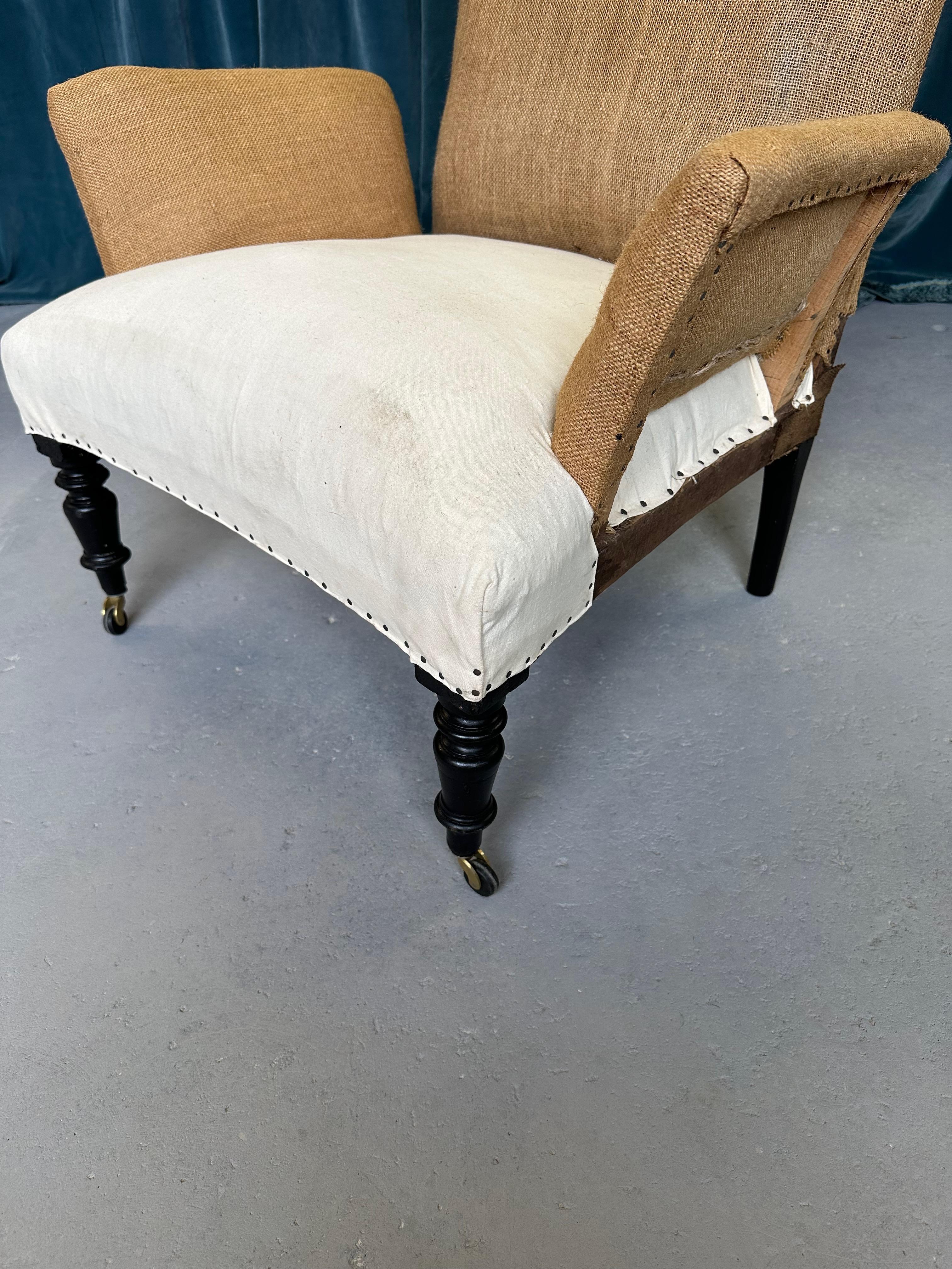 Pair of French Napoleon III Armchairs  For Sale 8