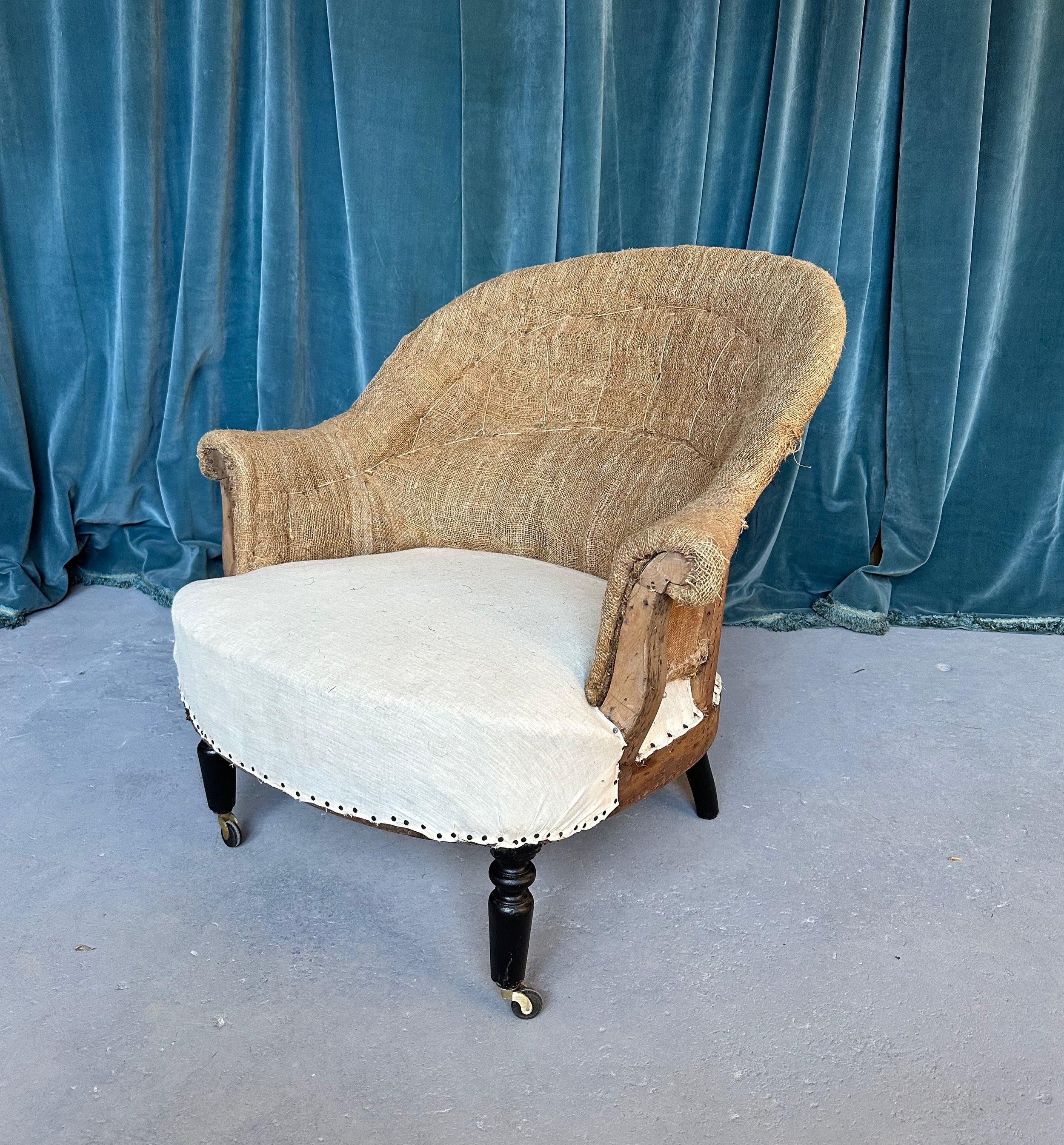 Pair of French Napoleon III Armchairs For Sale 1