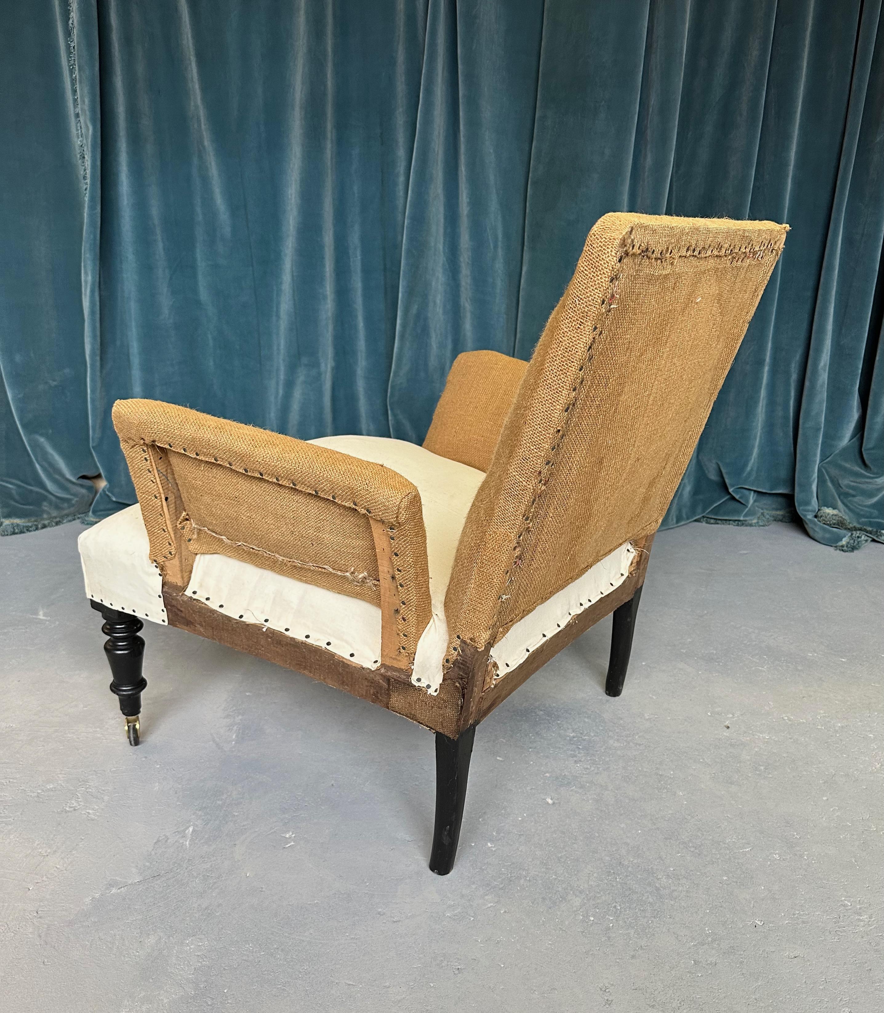 Pair of French Napoleon III Armchairs  For Sale 4