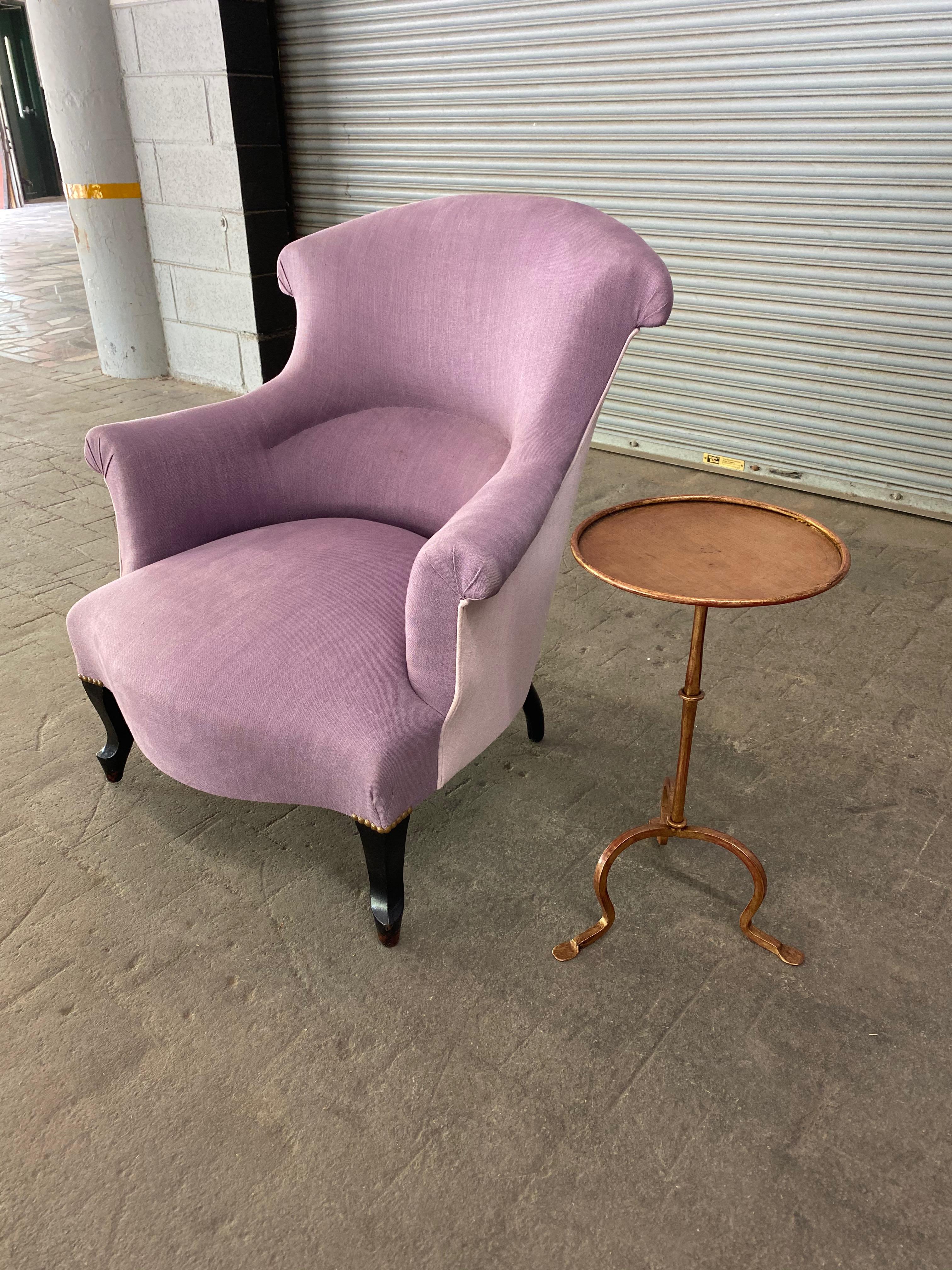 lavender armchair