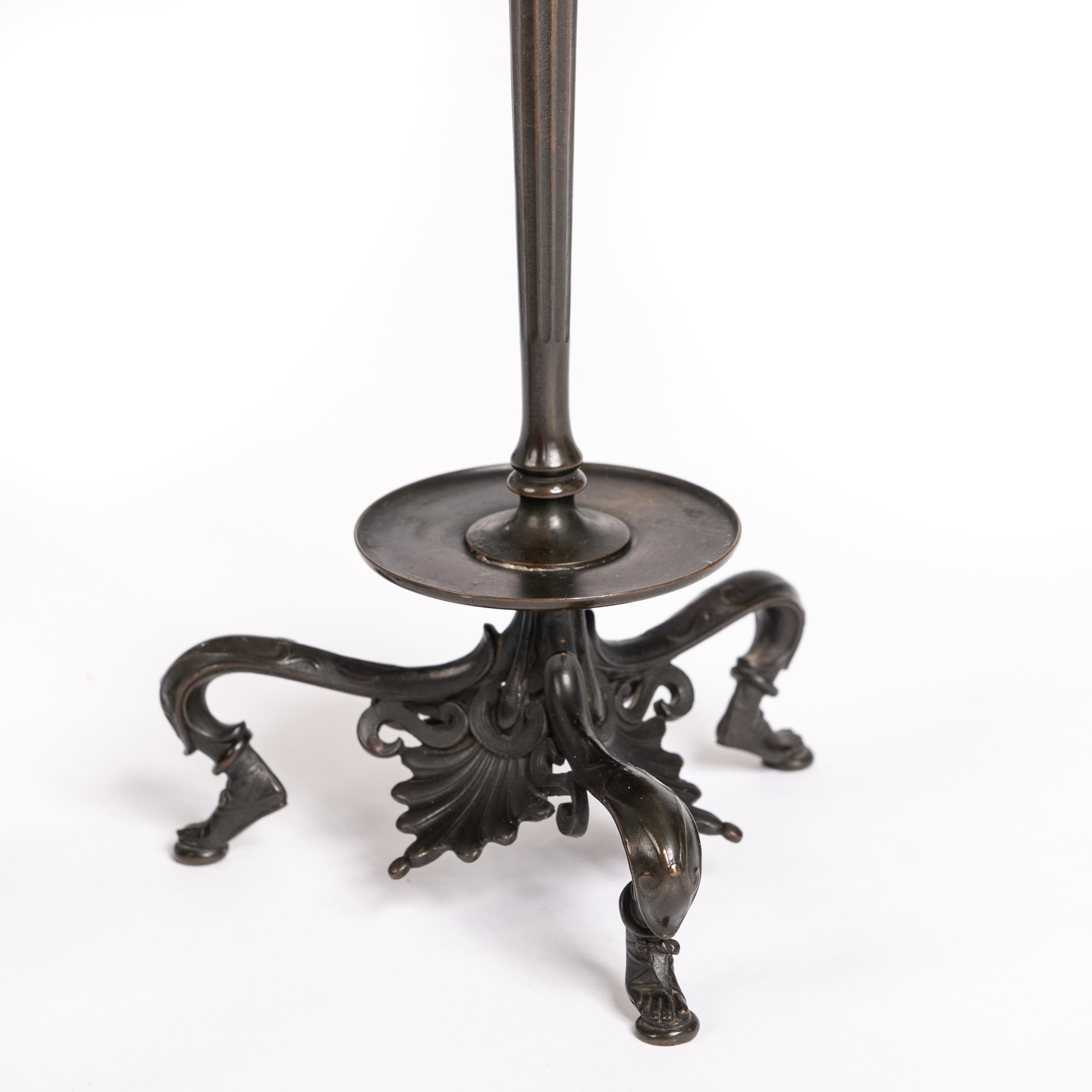 Moulage Paire de chandeliers en bronze Napoléon III de la fonderie F. Barbedienne Foundry 1860s en vente