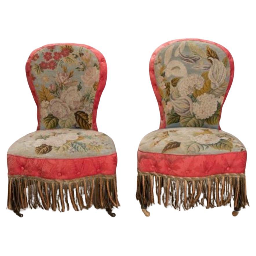 Pair of French Napoleon III Chairs