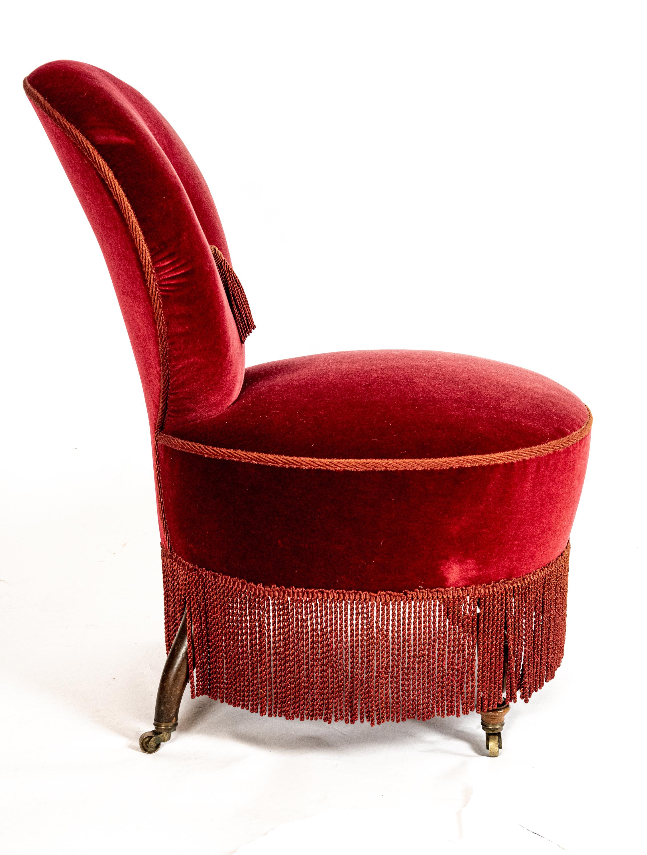 Velvet Pair of French Napoleon III 